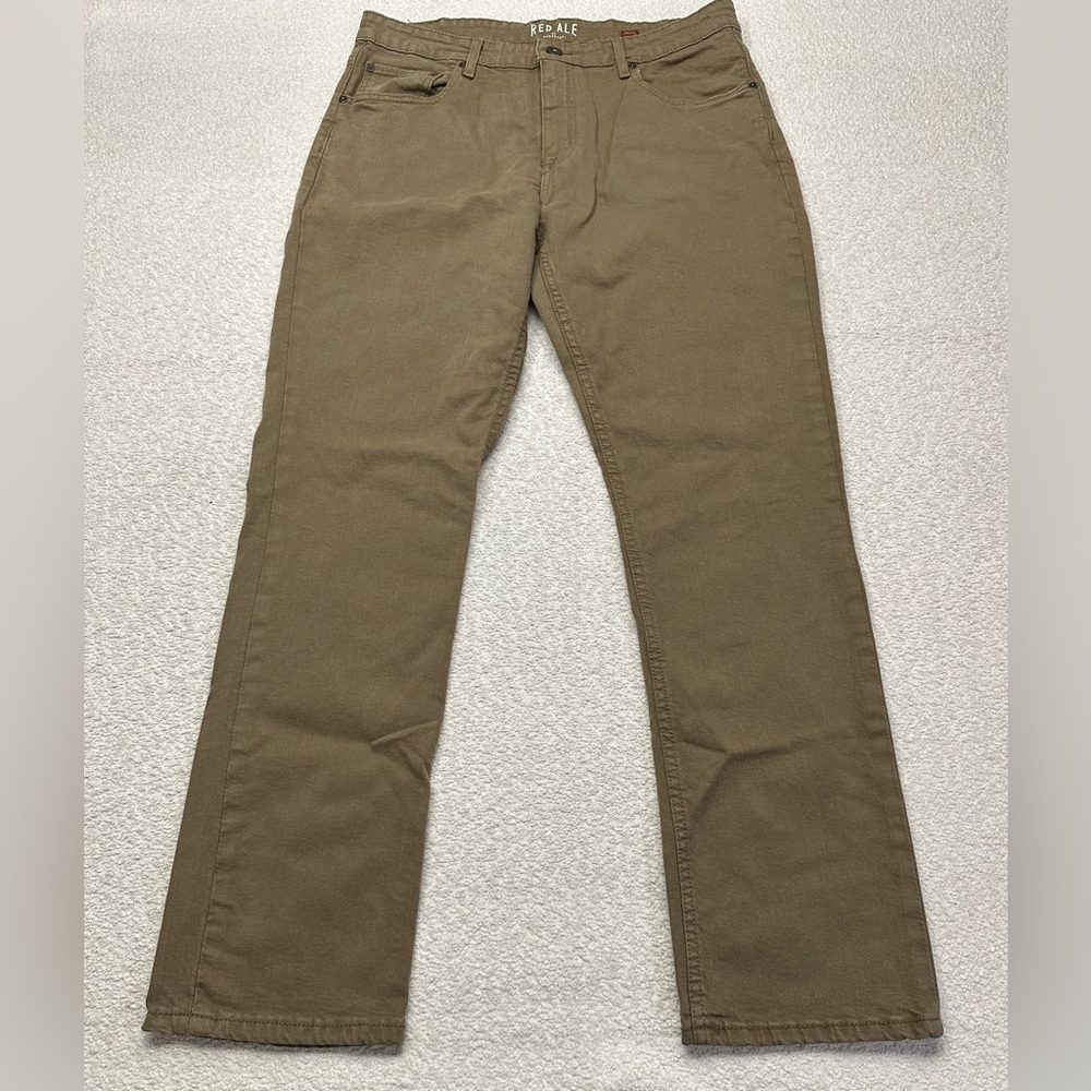Alesbury Men’s Workman Pants Dark Khaki Size 34x32